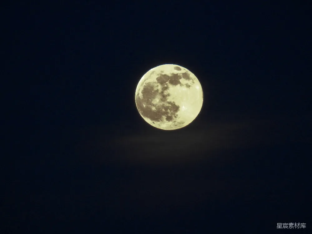 高清摄影 月亮 夜晚 自然 宁静 浪漫 夜空中的圆月
