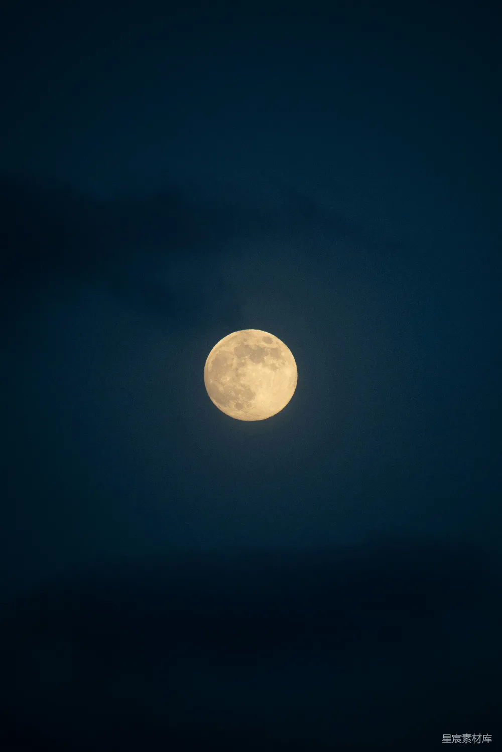 高清摄影 月亮 夜空 宁静 自然 摄影 静谧的月光