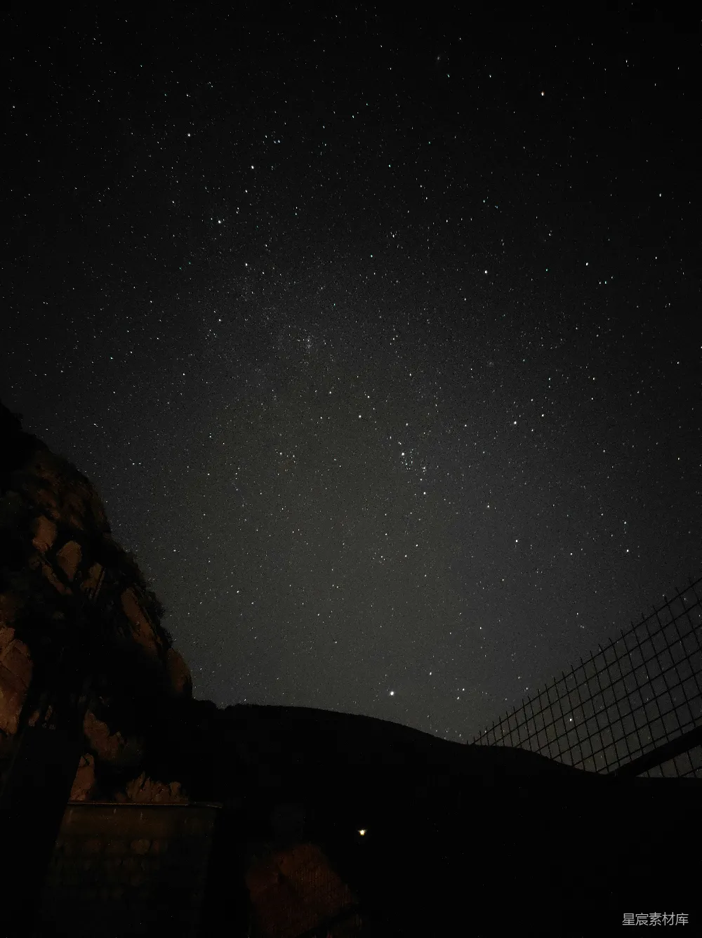 高清摄影 夜空 星星 自然 宁静 户外 夜空下的星星