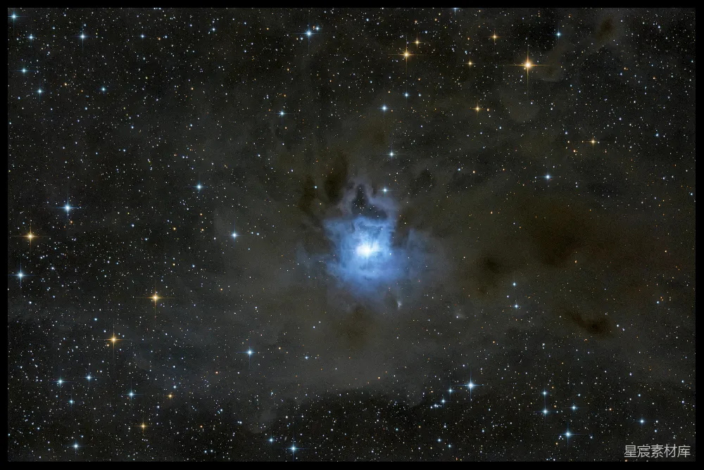高清摄影 星云 宇宙 神秘 夜空 科幻 神秘星云：蓝色光芒与星尘的交响