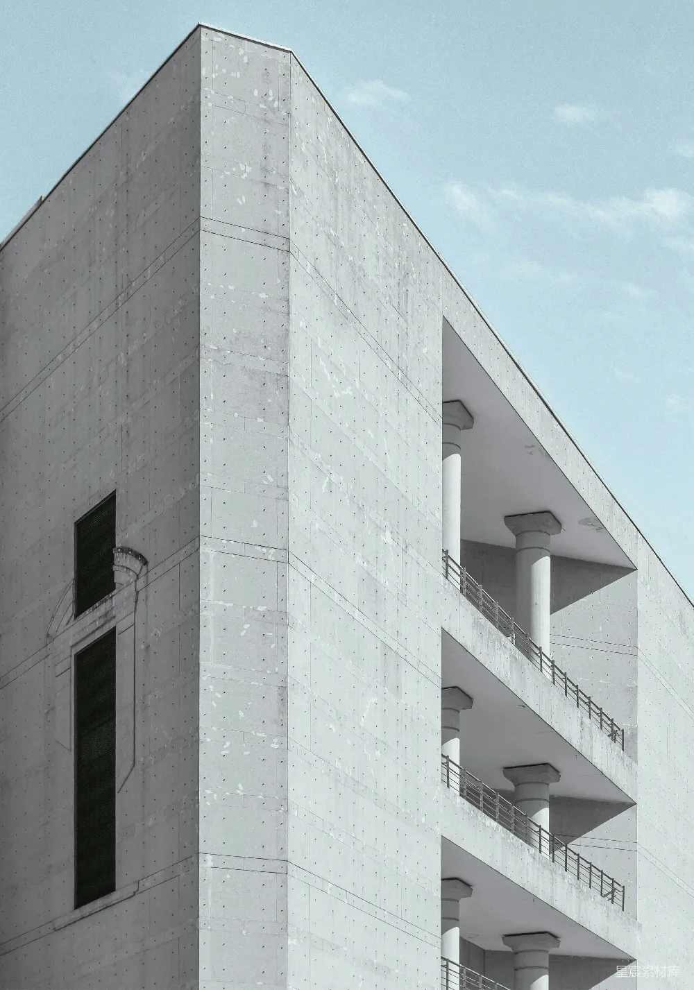 高清摄影 现代建筑 混凝土 几何线条 城市风光 建筑艺术 现代简约建筑角落