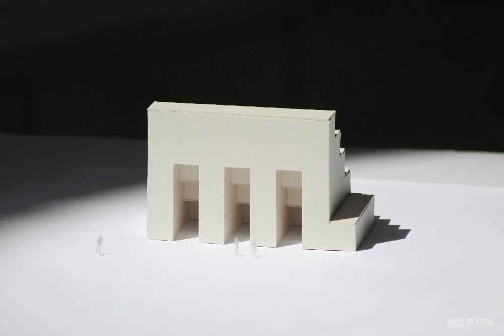 高清摄影 模型 建筑 几何 简约 设计 简约几何建筑模型