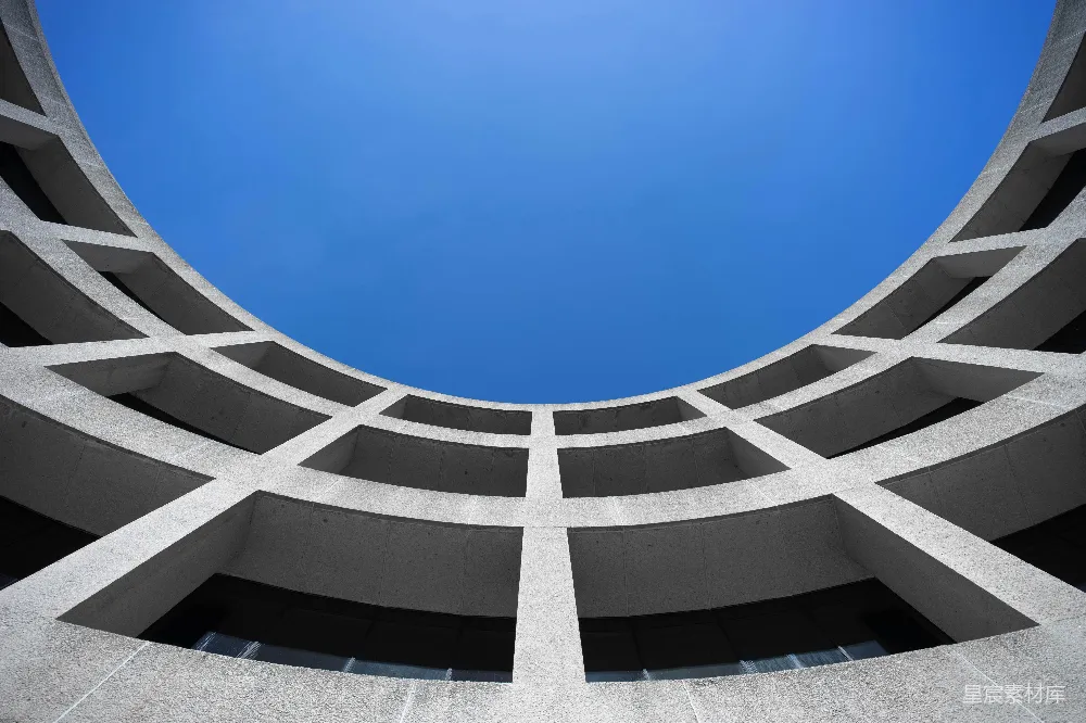 高清摄影 建筑 几何 现代 结构 蓝天 现代建筑的几何之美