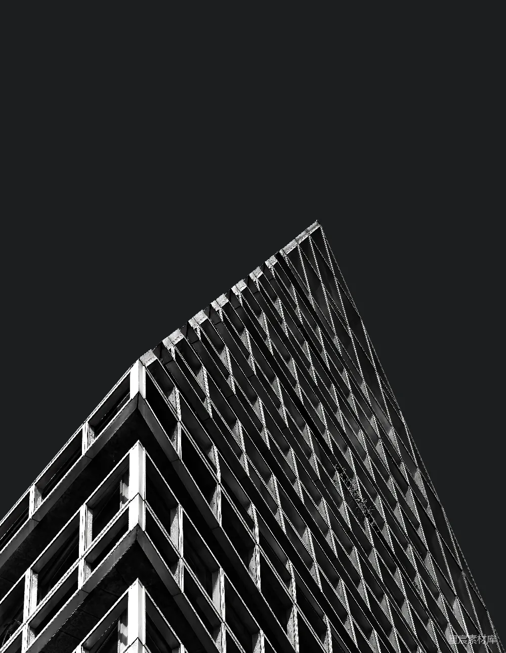 高清摄影 建筑 现代风格 几何线条 城市景观 黑白摄影 现代建筑线条美感