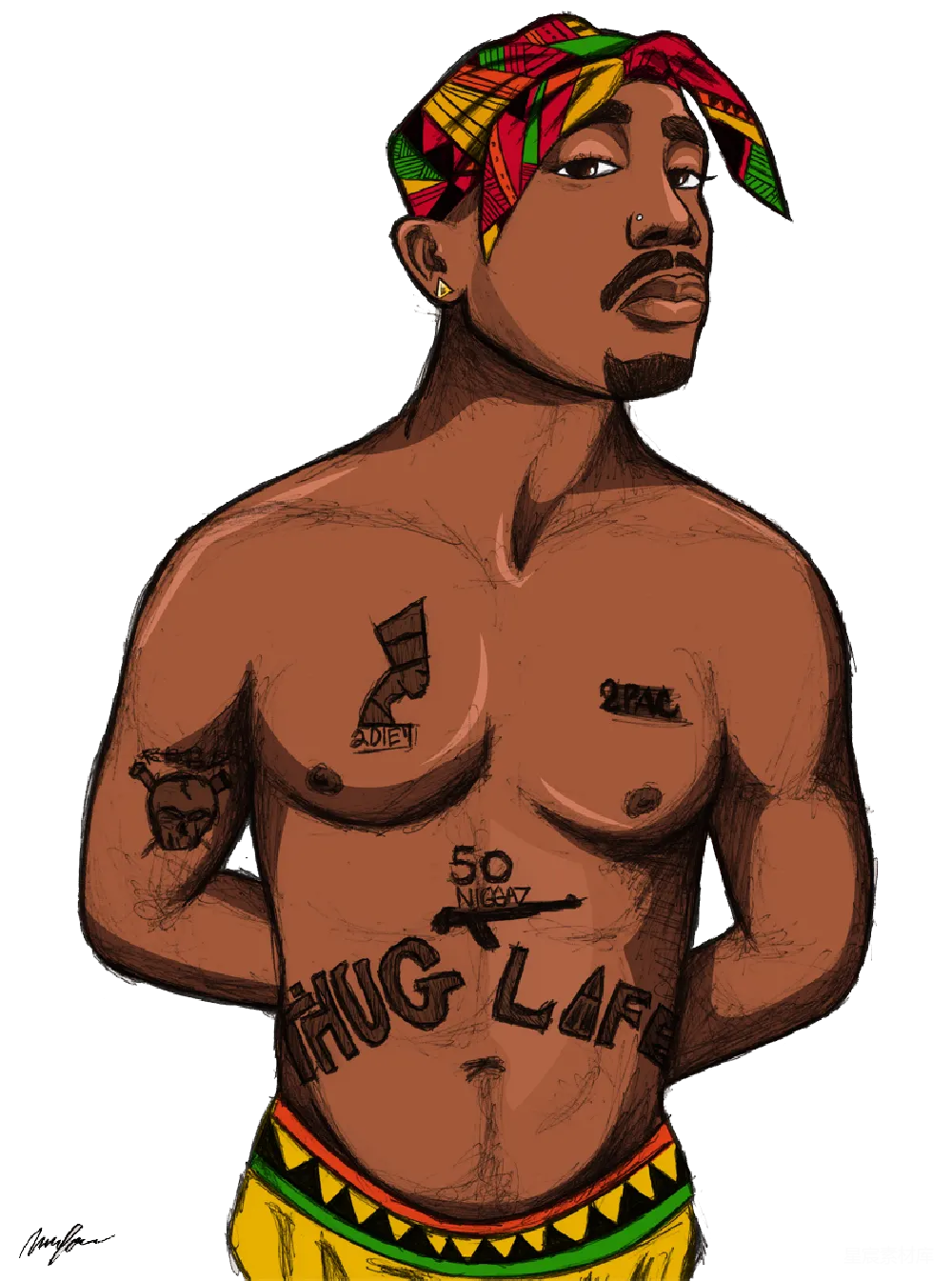 元素素材 2Pac