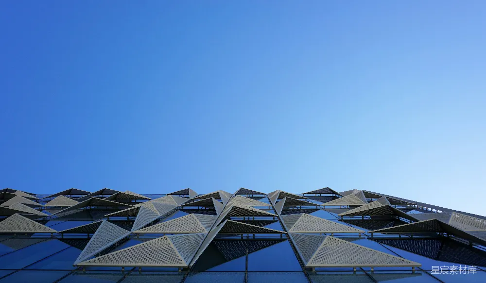 高清摄影 建筑 几何图案 蓝天 现代风格 城市景观 现代建筑与蓝天
