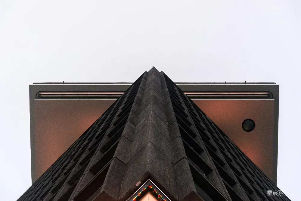 高清摄影 建筑 现代 几何 城市 结构 现代建筑的尖顶视角