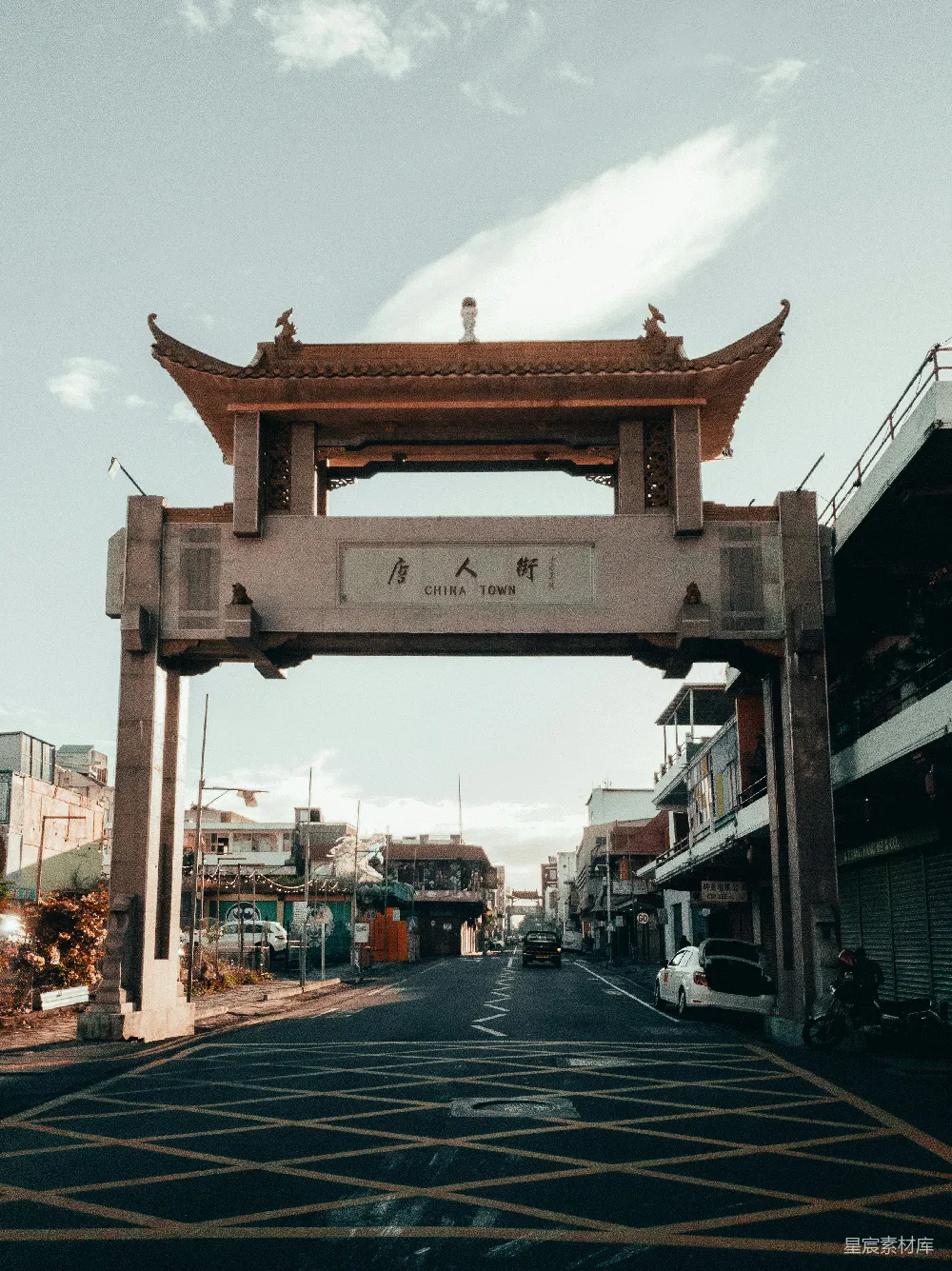 高清摄影 中国风 城市 传统建筑 旅游 街道 唐人街的清晨