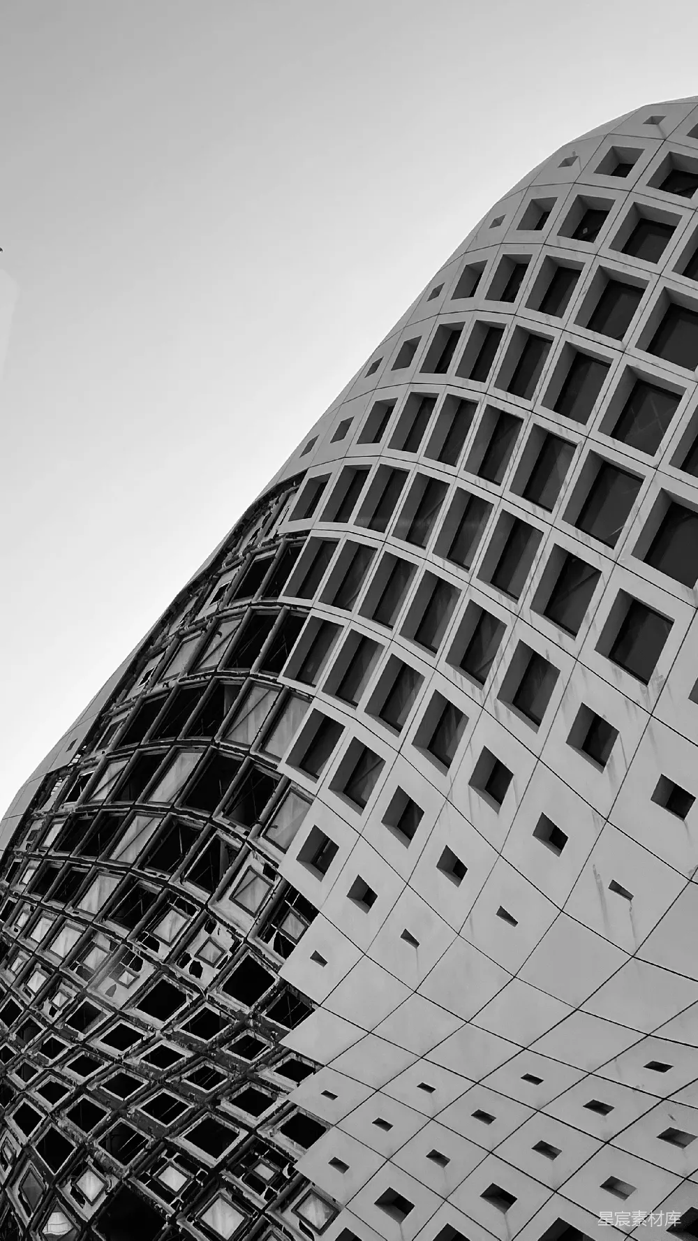 高清摄影 建筑 黑白摄影 几何图案 现代风格 城市景观 现代建筑的几何之美