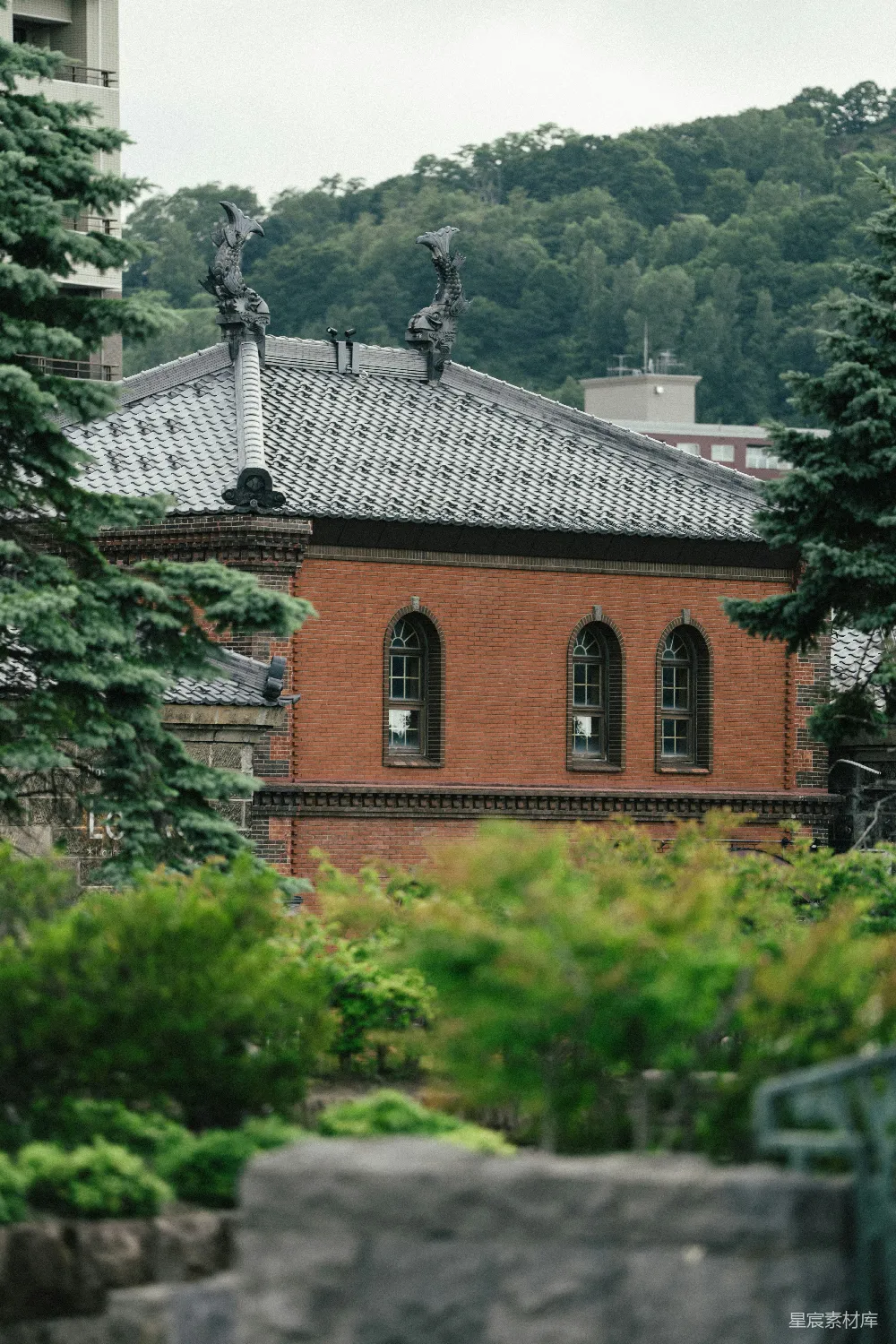 高清摄影 传统建筑 自然景观 历史建筑 宁静氛围 城市绿洲 传统建筑与自然的和谐共存