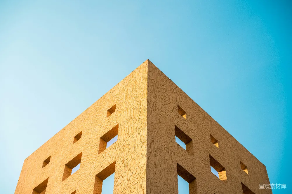 高清摄影 建筑 几何 简约 现代 天空 建筑与蓝天的几何之美