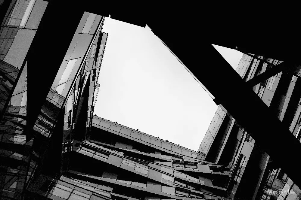 高清摄影 建筑 现代 黑白 几何 城市 现代建筑的几何之美