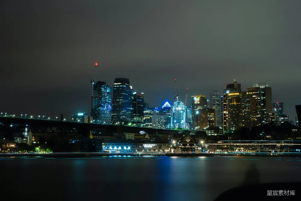高清摄影 悉尼 夜景 城市 建筑 灯光 悉尼夜景