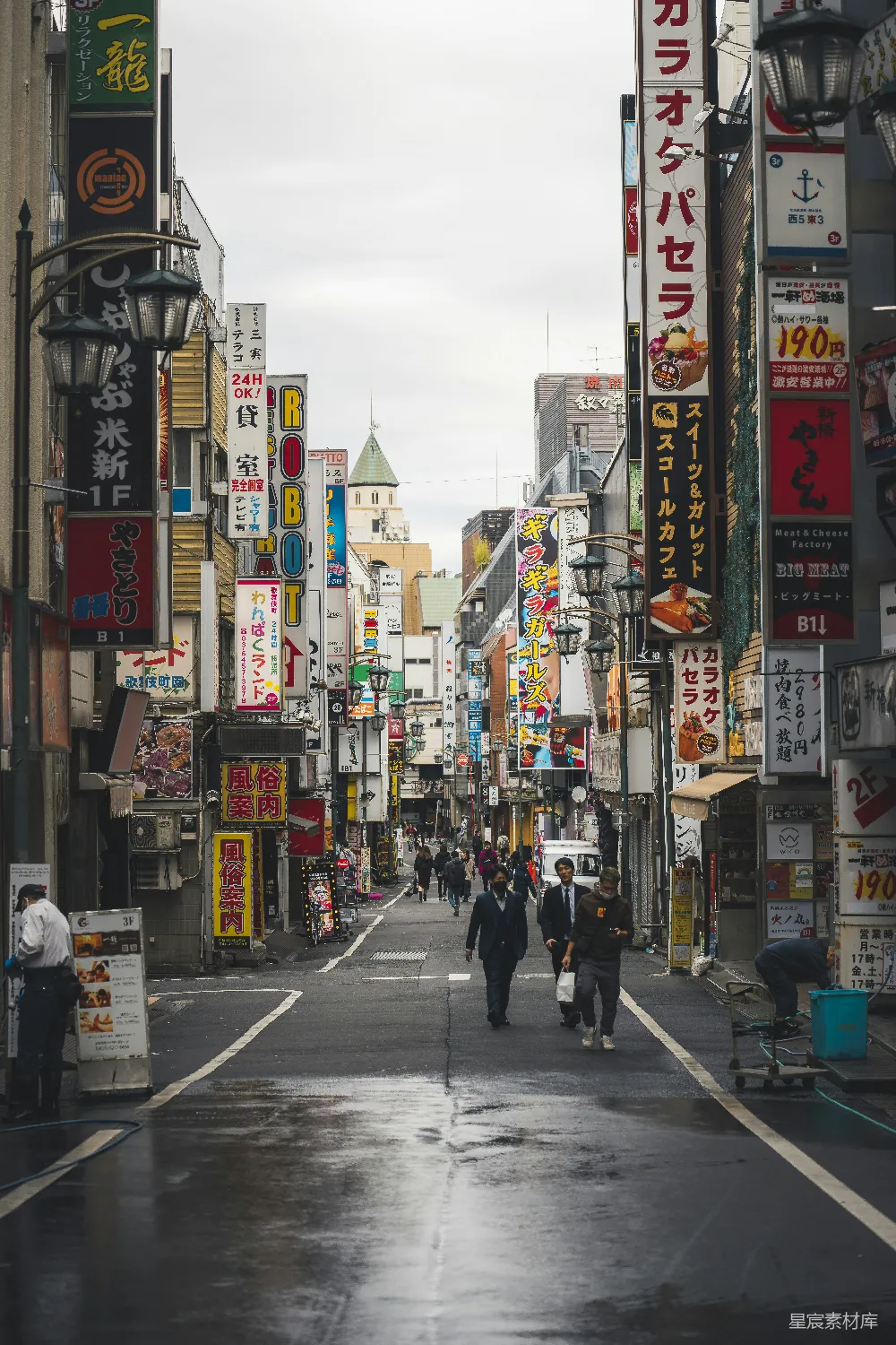高清摄影 东京 街道 霓虹灯 城市生活 夜景 东京街头的霓虹灯光
