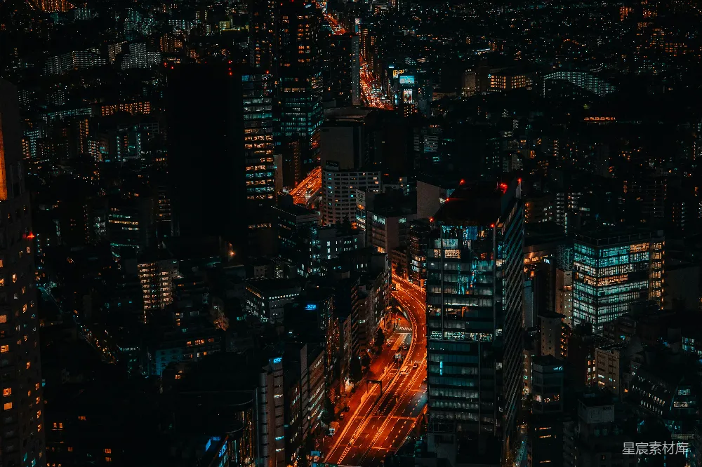 高清摄影 城市 夜景 高楼 现代化 都市 夜幕下的城市灯火