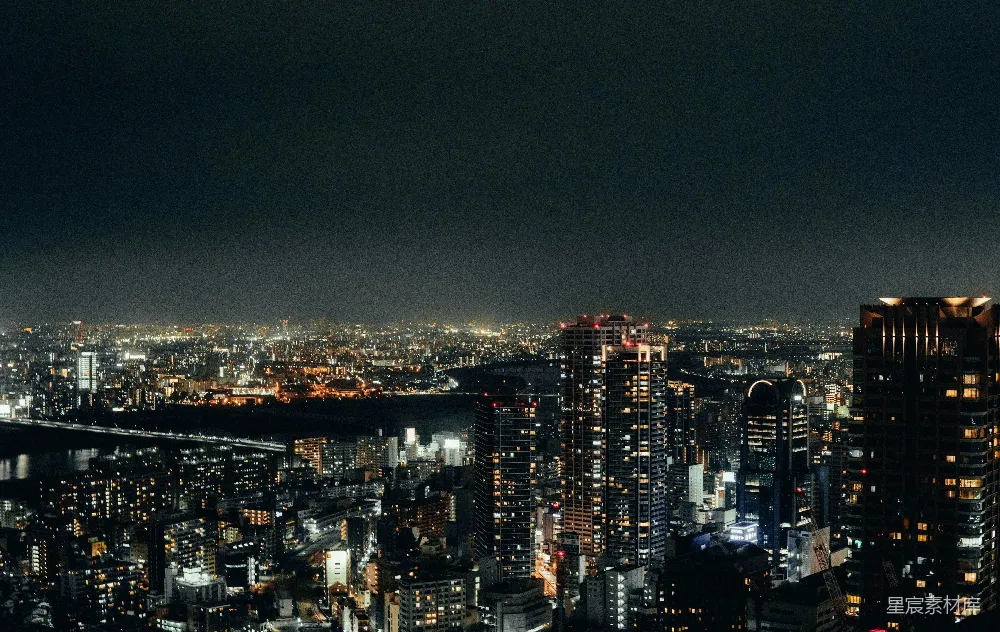 高清摄影 城市 夜景 建筑 都市 夜生活 夜幕下的都市天际线