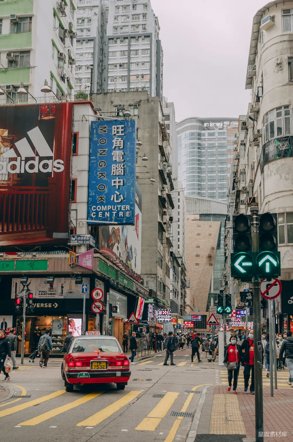 高清摄影 香港 旺角 城市街道 日常生活 都市景象 香港旺角街头日常