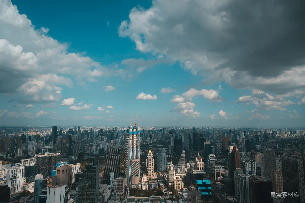 高清摄影 城市 天空 建筑 都市 城市景观 云端的城市风光