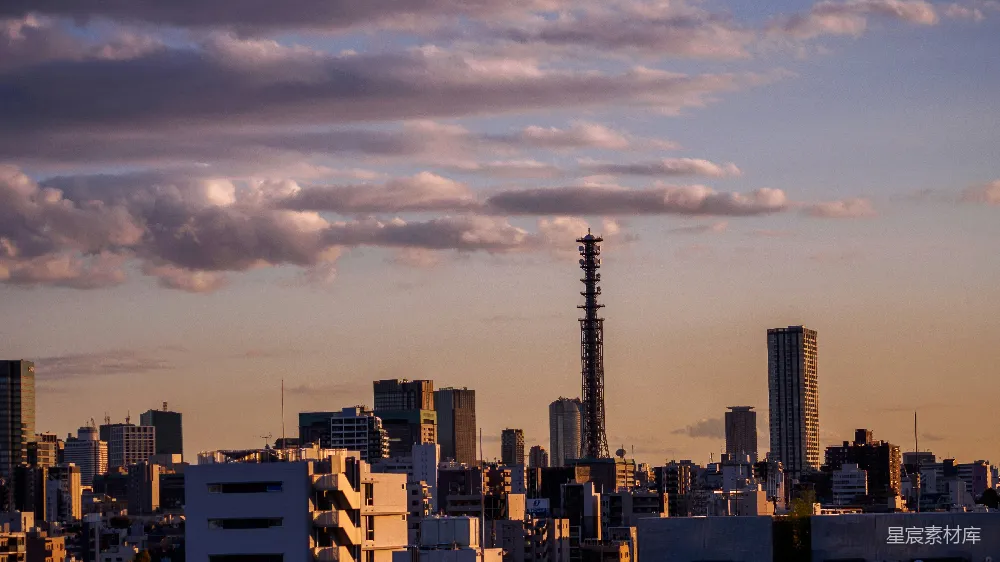 高清摄影 城市 天际线 夕阳 都市 自然 都市天际线与夕阳