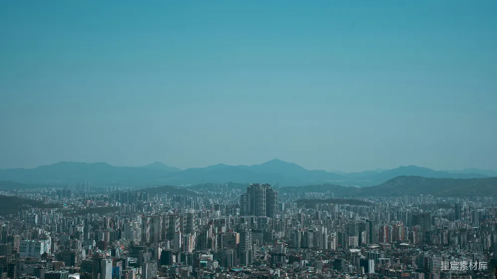 高清摄影 城市风光 自然景观 城市建筑 山地风光 都市生活 城市与山峦的和谐共存