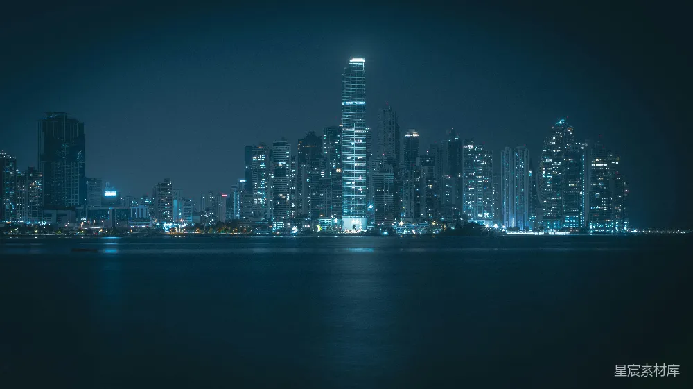 高清摄影 城市 夜景 现代建筑 都市风光 都市夜景 夜幕下的城市天际线