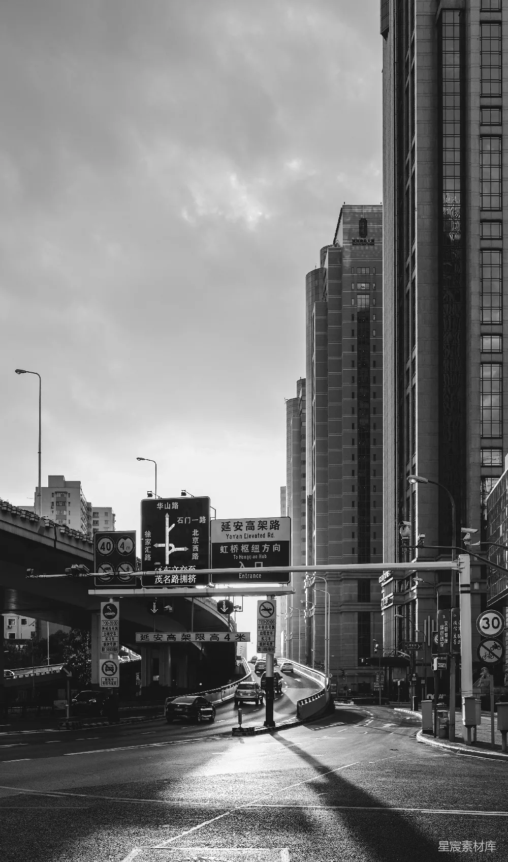 高清摄影 城市 街道 黑白 都市 建筑 黑白城市街景