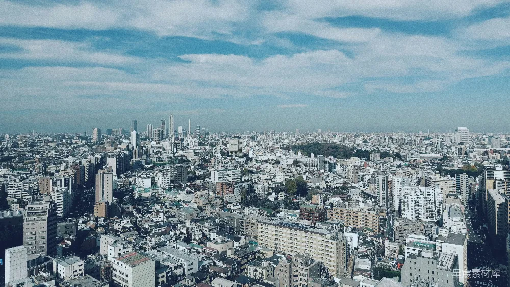高清摄影 东京 城市 建筑 天空 现代 东京城市全景