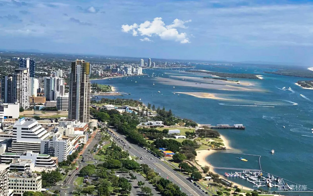 高清摄影 黄金海岸 海滩 城市景观 旅游目的地 度假 黄金海岸俯瞰图
