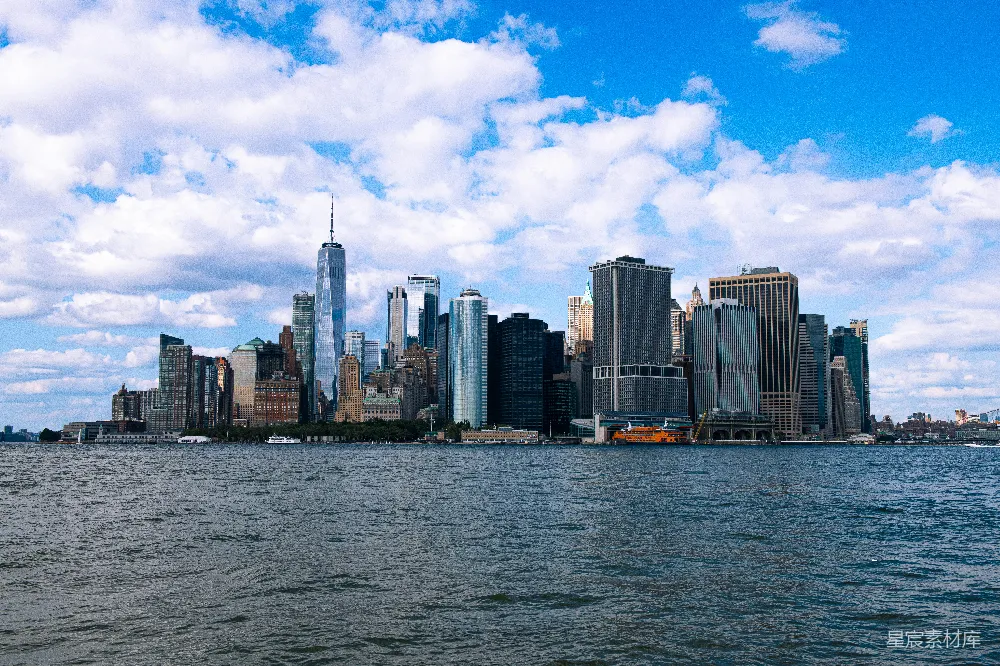 高清摄影 纽约 天际线 城市景观 旅游 城市风光 纽约天际线的壮丽景色