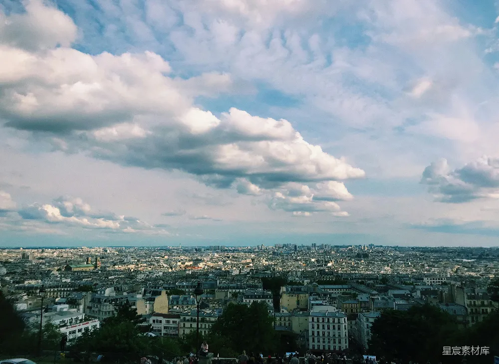 高清摄影 巴黎 城市 风景 天空 建筑 巴黎俯瞰