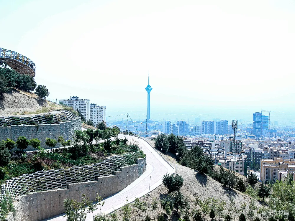 高清摄影 城市景观 城市天际线 建筑群 自然风光 户外 伊朗德黑兰城市全景