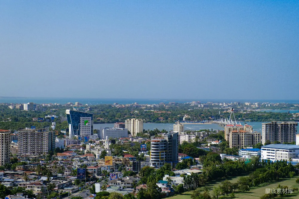 高清摄影 城市 热带 建筑 天空 自然 热带城市全景俯瞰