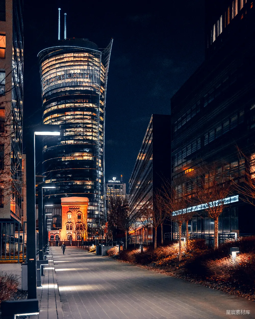 高清摄影 城市夜景 建筑 灯光 现代风格 都市 夜幕下的城市灯火