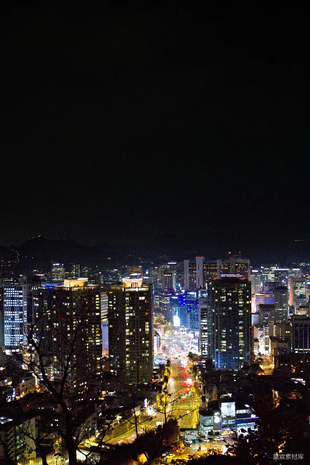 高清摄影 城市夜景 高楼大厦 都市风光 夜间摄影 现代城市 夜幕下的城市景观