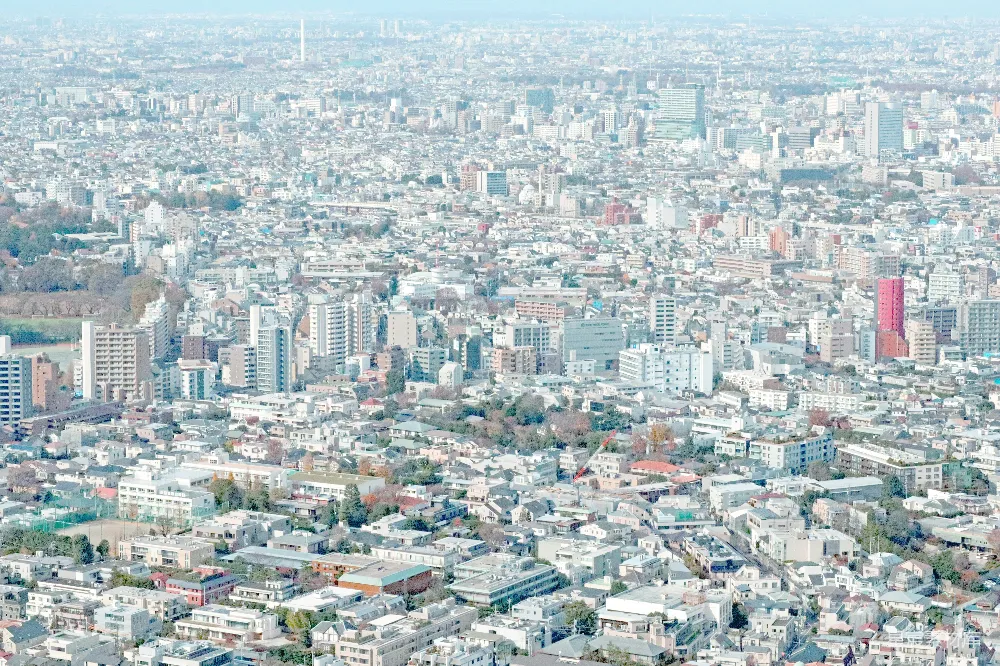 高清摄影 东京 城市 建筑 俯瞰 都市 东京城市全景