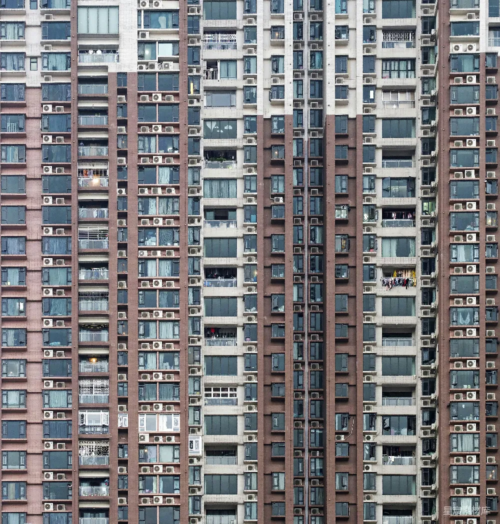 高清摄影 建筑 密集 住宅 城市景观 现代 密集的建筑立面