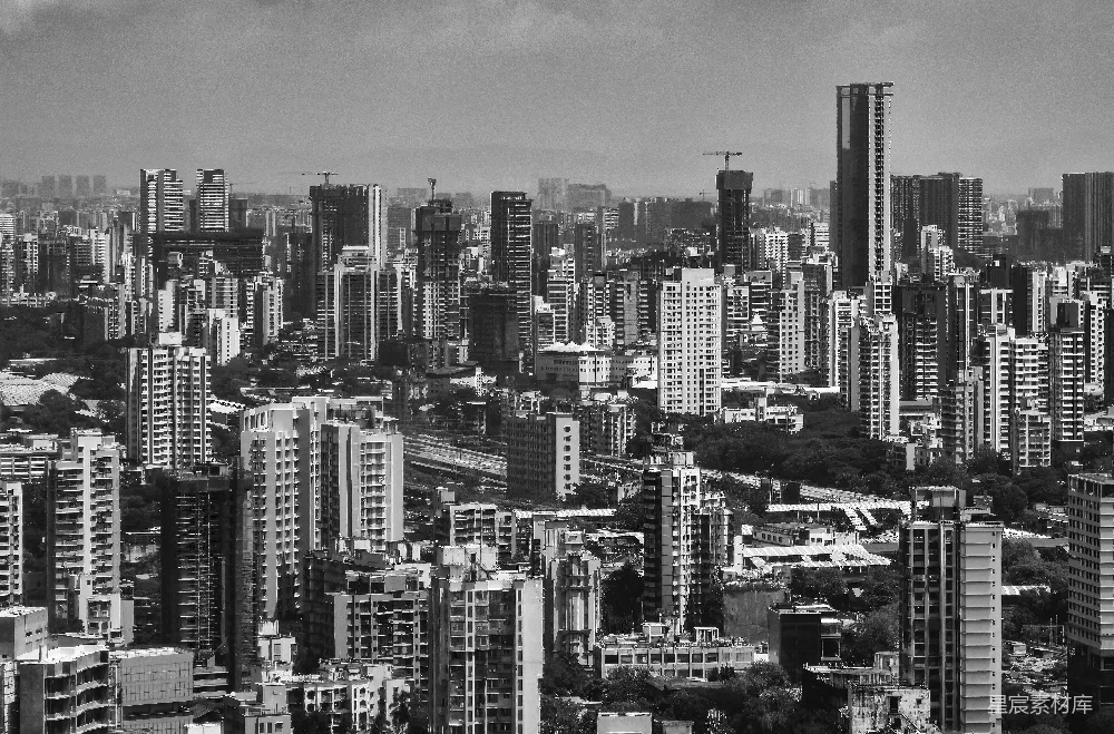 高清摄影 城市 建筑 黑白 都市 景观 黑白的城市景观