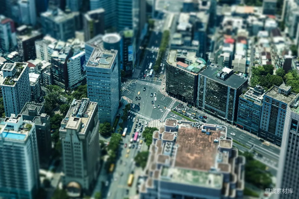 高清摄影 城市 微缩 建筑 街道 景观 迷你城市：微缩景观