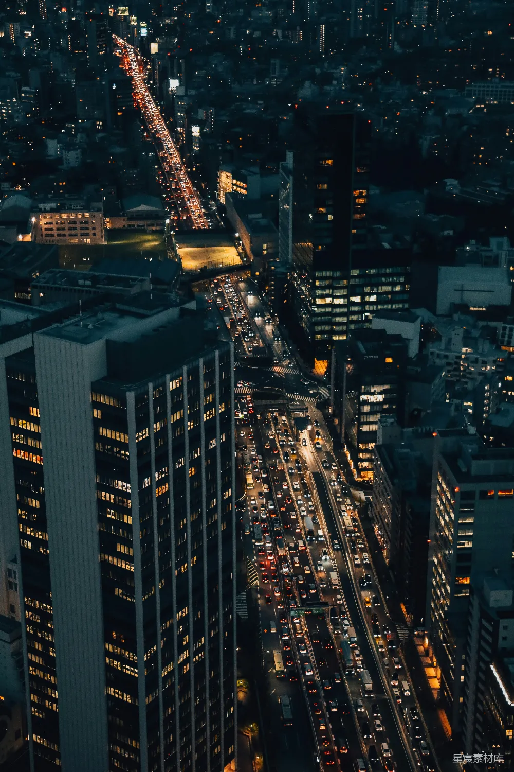 高清摄影 城市 夜景 交通 高楼 繁忙 夜幕下的都市繁华