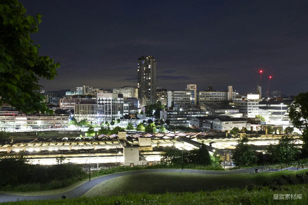 高清摄影 城市夜景 城市天际线 建筑群 夜景 都市风光 城市夜景俯瞰