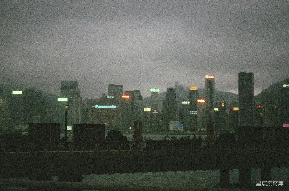 高清摄影 城市 夜景 霓虹灯 都市 黄昏 夜幕下的城市剪影