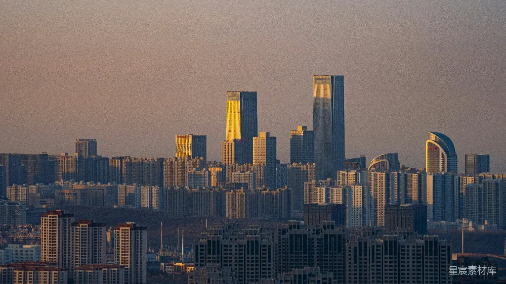 高清摄影 城市 天际线 晨光 建筑 城市风光 晨光中的城市天际线