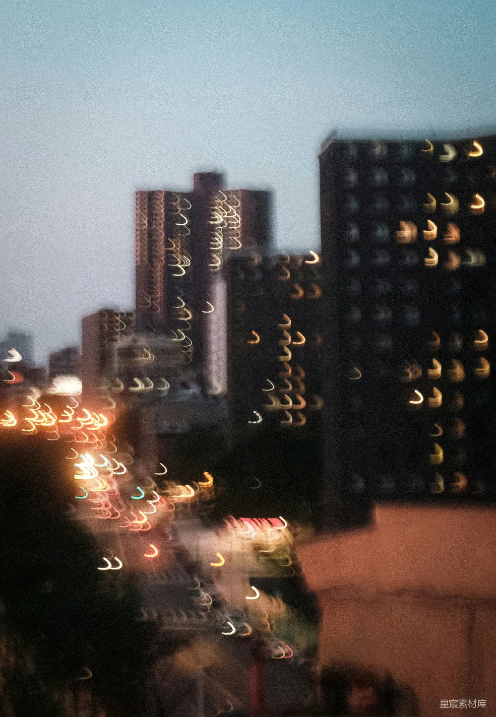 高清摄影 城市 夜景 光绘 抽象 现代 城市夜景的光绘