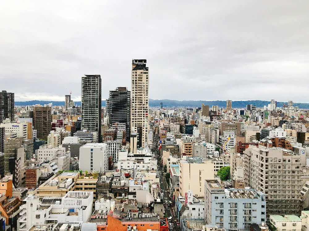 高清摄影 城市景观 现代建筑 都市生活 日本 城市风光 大阪城市天际线
