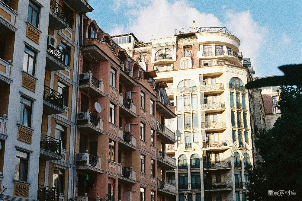 高清摄影 城市 建筑 复古 生活场景 晴天 城市建筑之美