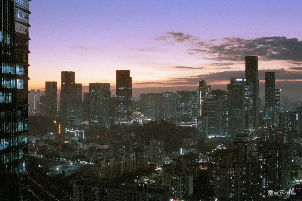 高清摄影 城市 黄昏 高楼 建筑 城市风景 城市黄昏剪影