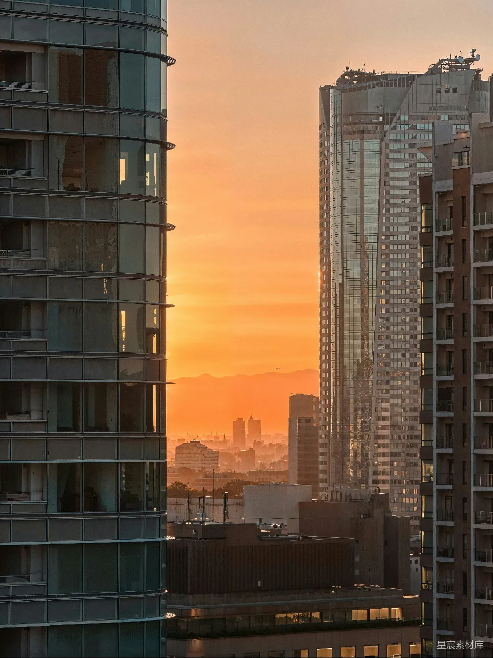 高清摄影 城市 日落 建筑 都市 自然 城市日落剪影