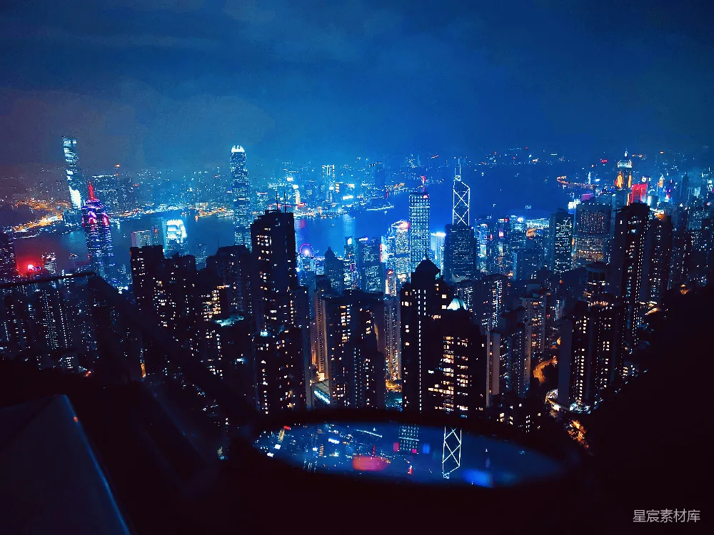高清摄影 城市夜景 高楼大厦 都市风光 城市建筑 夜色 香港夜景俯瞰