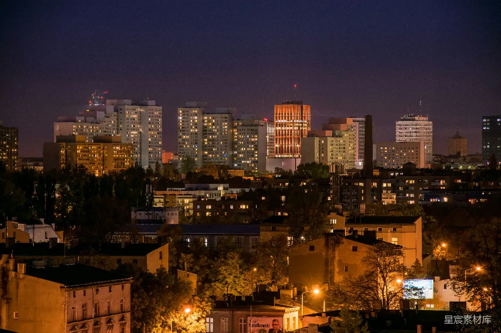 高清摄影 城市夜景 都市风光 灯火辉煌 建筑群 都市夜景 城市夜景：灯火辉煌的都市