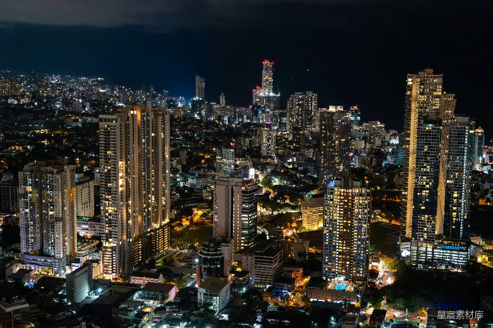 高清摄影 城市 夜景 高楼 建筑 都市 夜幕下的城市天际线
